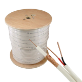 Adaptor TSY Cable Cablu coaxial RG59 + alimentare 2x0.75, 305m, alb TSY-RG59+2X0.75-W  