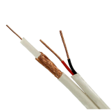 Adaptor TSY Cable Cablu coaxial RG59 + alimentare 2x0.75, 305m, alb TSY-RG59+2X0.75-W 