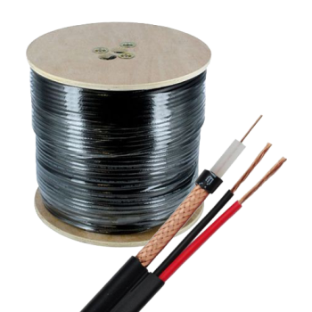 Adaptor TSY Cable Cablu coaxial RG59 + alimentare 2x0.75, 305m, negru TSY-RG59+2X0.75-B  