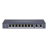 Switch 8 porturi PoE, 2 porturi uplink RJ45 Gigabit - HIKVISION DS-3E0310P-E-M 