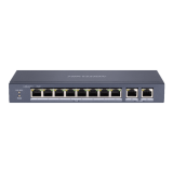 Switch 8 porturi PoE, 2 porturi uplink RJ45 Gigabit - HIKVISION DS-3E0310P-E-M