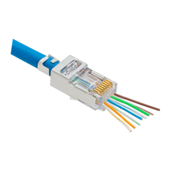 ASYTECH Networking Mufa RJ-45 FTP Cat.5e EZ Passthrough ecranata (100 buc) RJ45M-CAT5-EZ 