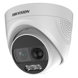 Camera ColorVU AnalogHD 2MP cu PIR si alarma incorporata, lentila 2.8mm, lumina alba 20 m - HIKVISION DS-2CE72DFT-PIRXOF28