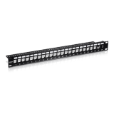Patch Panel ecranat 24 porturi blank keystone 1U - TRENDnet TC-KP24S 