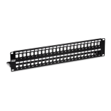 Patch Panel ecranat 48 porturi blank keystone 2U - TRENDnet TC-KP48S 
