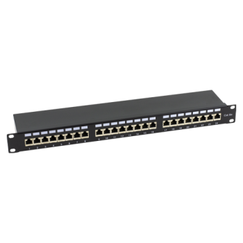 Patch Panel 1U, FTP cat6A, 24 porturi RJ45 - ASYTECH Networking ASY-PP-FTP6A-24 