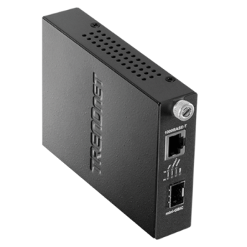 Mediaconvertor Gigabit - SFP fibra optica (pt TFC-1600) - TRENDnet TFC-1000MGA  