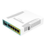 Router hEX PoE, 5 x Gigabit 4 PoE, 1 x SFP, RouterOS L4 - Mikrotik RB960PGS  