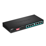 Switch 8 porturi Gigabit Long Range 200m PoE+ - TRENDnet TPE-LG80  