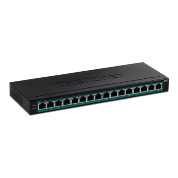 Switch 16 porturi Gigabit PoE/PoE+ 123W - TRENDnet TPE-TG160H  
