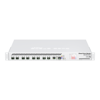 Cloud Core Router, 8 x SFP+, 1 x Gigabit, RouterOS L6, 1U - MikroTik CCR1072-1G-8S+  