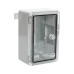 Plastim Cutie distributie IP65 din ABS gri, usa transparenta, placa metalica, 200x300x130 mm PP3011  