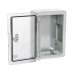Plastim Cutie distributie IP65 din ABS gri, usa transparenta, placa metalica, 200x300x130 mm PP3011  