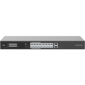 UNIVIEW Switch 16 porturi PoE, 1 port Gigaethernet, 1 port Combo - UNV NSW2020-16T1GT1GC-POE-IN  
