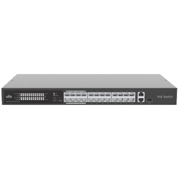 UNIVIEW Switch 24 porturi PoE, 1 port Gigaethernet, 1 port Combo - UNV NSW2020-24T1GT1GC-POE-IN 