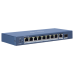 Switch 8 porturi Gigabit PoE, 1 port RJ45, 1 port SFP - HIKVISION DS-3E0510P-E  