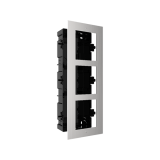 Rama montaj ingropat din otel inoxidabil, 3 module, pentru Interfon modular - HIKVISION DS-KD-ACF3-S  