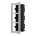 Rama montaj ingropat din otel inoxidabil, 3 module, pentru Interfon modular - HIKVISION DS-KD-ACF3-S  