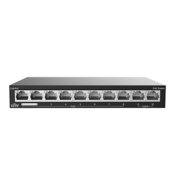 UNIVIEW Switch 8 porturi PoE, 2 porturi uplink RJ45 - UNV NSW2020-10T-POE-IN  