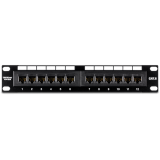 Patch Panel 12 porturi RJ45 UTP 10, Cat6 - TRENDnet TC-P12C6  