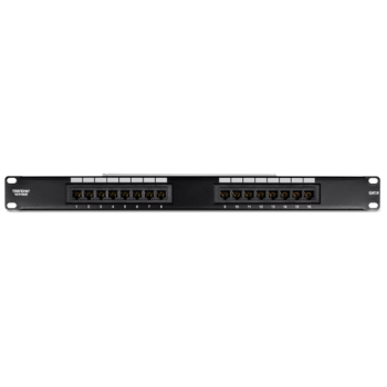Patch Panel 16 porturi RJ45 UTP, Cat6 - TRENDnet TC-P16C6  