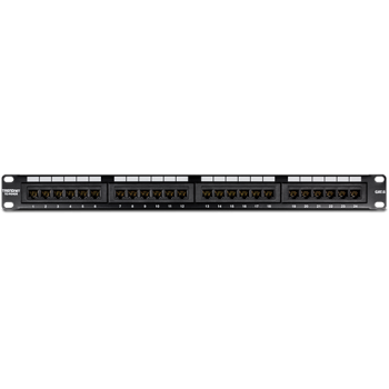 Patch Panel 24 porturi RJ45 UTP, Cat6 - TRENDnet TC-P24C6  