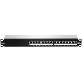 Patch Panel 16 porturi RJ45 UTP, Cat6a, Ecranat, 1U - TRENDnet TC-P16C6AS  