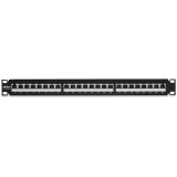 Patch Panel 24 porturi RJ45, Cat6a, Ecranat, 1U - TRENDnet TC-P24C6AS  