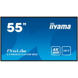 Iiyama 55IN 3840X2160 4K UHD IPS 1 HAZ/VGA HDMI 500CD/QM MEDIA PLAY USB LH5541UHS-B2   