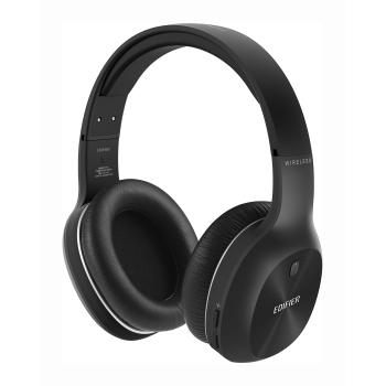 CASTI Edifier, wireless, standard, utilizare multimedia, smartphone, microfon pe casca, conectare prin Bluetooth 5.1, Jack 3.5 mm, negru, W800BT-Plus-BK, (timbru verde 0.8 lei) 
