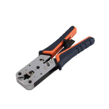 Emtex Cleste profesional sertizare conectori RJ45 (8P8C) cu stripper pentru izolatie si mecanism de blocare si revenire LK-2812R