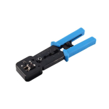 Emtex Cleste profesional sertizare conectori RJ11, RJ12, RJ45 cu stripper pentru izolatie si mecanism de blocare si revenire, pentru mufe passthrough LK-376T 