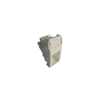 Molex Premise Networks Conector inclinat, 1xRJ45 UTP cat.5e, 22.5x45 PowerCat, alb, (compatibil Legrand Mosaic) - Molex MLG-00028-02 