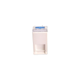 Molex Premise Networks Conector 22.5 x 45 inclinat, adaptor pentru conector Keystone, cu usita protectie praf, alb, (compatibil Legrand Mosaic) - Molex MLG-00037-02 
