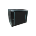 Rack 9U 600x450, montare pe perete, usa din sticla, panouri laterale detasabile si securizate , dezasamblat, culoare negru RAL 9004, DATEUP MP.6409.9001 