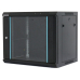 Rack 19 15U 600x450, de perete, usa din sticla, panouri detasabile si securizate, dezasamblat, capacitate 70kg, negru RAL9004, DATEUP MP.6415.9001 
