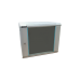 Rack 9U 600x600, montare pe perete, usa din sticla, panouri laterale detasabile si securizate, dezasamblat, culoare gri RAL 7035, DATEUP MP.6609.9000 