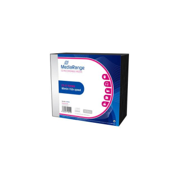 MediaRange CD-R 700MB|80min 52x speed, Slimcase Pack 10 MR205 