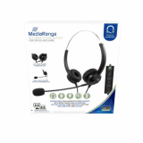 Casti MediaRange Corded stereo USB headset with microphone and control panel MROS304 (timbru verde 0.8 lei) 