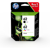 HP N9J71AE Bundle HP 62 4-pack black + CMY