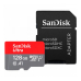 Card memorie SANDISK ULTRA MICROSDXC 128GB +/SD ADAPTER 140MB/S A1 CLASS 10 SDSQUAB-128G-GN6MA
