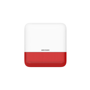 Sirena wireless AX PRO de exterior cu flash, led Rosu, 868Mhz - HIKVISION DS-PS1-E-WE-R  