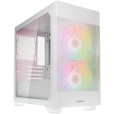 Carcasa Lian Li LANCOOL 205M Mesh Mc-ATX T G alb LANCOOL 205M MESH SNOW
