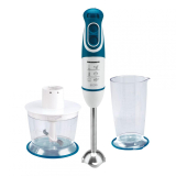 Mixer vertical Heinner Charm, 600W, 5 viteze, functie Turbo, tel, tocator, Alb Albastru HB-600BL