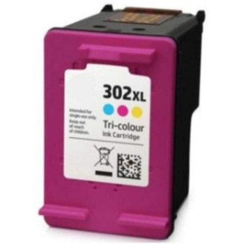 HP 302XL High Yield Tri-color Original Ink Cartridge (~330 pag) F6U67AE