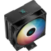 COOLER DeepCool AG400 DIGITAL ARGB,racire aer, 6 mm4 pcs heatpipe, skt. Intel LGA 1700/1200/115x AMD AM5/AM4, fan 120mm, 500-2100 rpm, conectare 4-pin PWM, LED RGB adresabil, R-AG400-BKADMN-G-1  