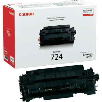 Cartus Toner Canon CRG-724 Black 6000 Pagini for LBP 6750DN CR3481B002AA