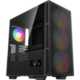 CARCASA DeepCool CH560 Digital, Middle Tower, ATX, fara sursa, sticla securizata, 4xfan RGB, USB 3.2 gen 1 x 1, USB Type-C x 1, Jack 3.5 mm, negru, R-CH560-BKAPE4D-G-1 