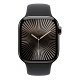 Watch Series 10, 46mm Carcasa Titanium Slate, Black Sport Band - S/M, GPS + Cellular 