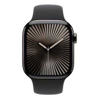 Watch Series 10, 46mm Carcasa Titanium Slate, Black Sport Band - S/M, GPS + Cellular 